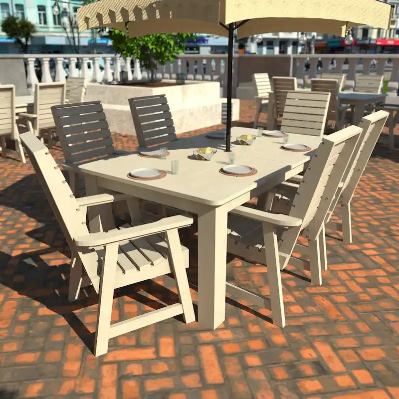 HIGHWOOD PROFESSIONAL 7-teiliges Outdoor-Esszimmer-Set 42x72