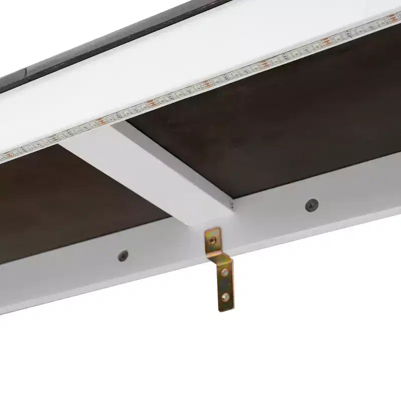 Doppelbett Murphy-Bett mit LED-Beleuchtung, kann in einen Schrank umgewandelt werden, Verstecktes Wandbett-Schrank für Gästezimmer