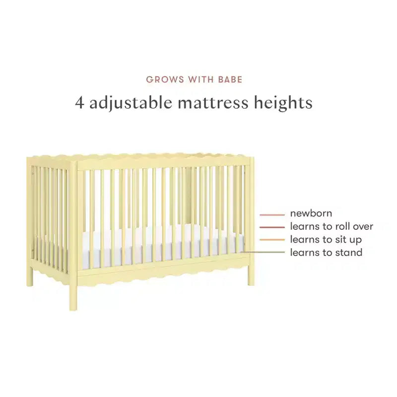 Babyletto Swell 4-in-1 umwandelbares Kinderbett mit Umbausatz zum Kleinkindbett