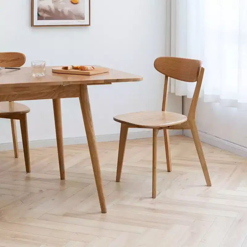 MAYEERTY 4er-Set Esszimmerstühle aus Massivholz, Naturholzstühle für Küche Esszimmer Wohnzimmer
