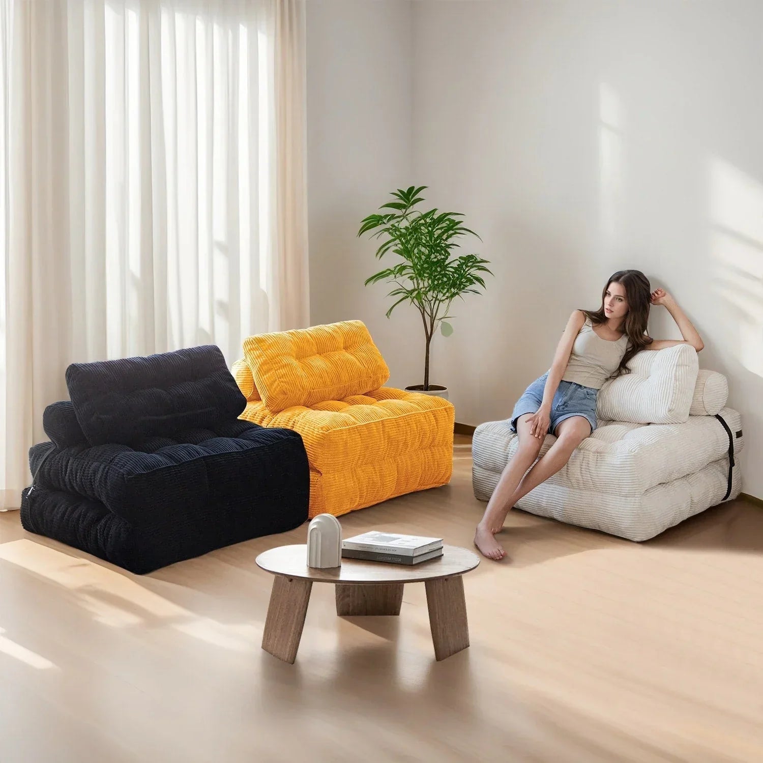 8 Kord-Klappsofa, Einzel