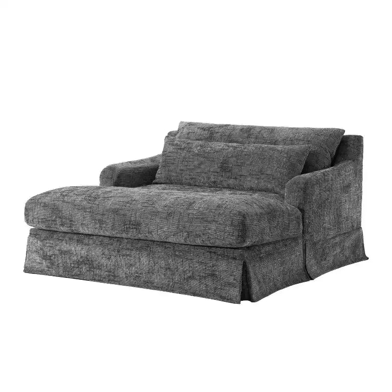 Polibi extra-tiefer Chenille-Schlafsofa-Sessel