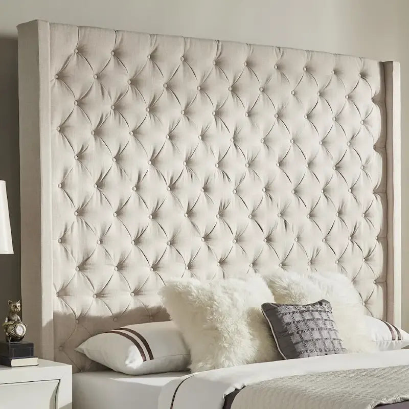Naples Button-Tufted Wingback-Kopfteil ohne Bettgestell von iNSPIRE Q Artisan
