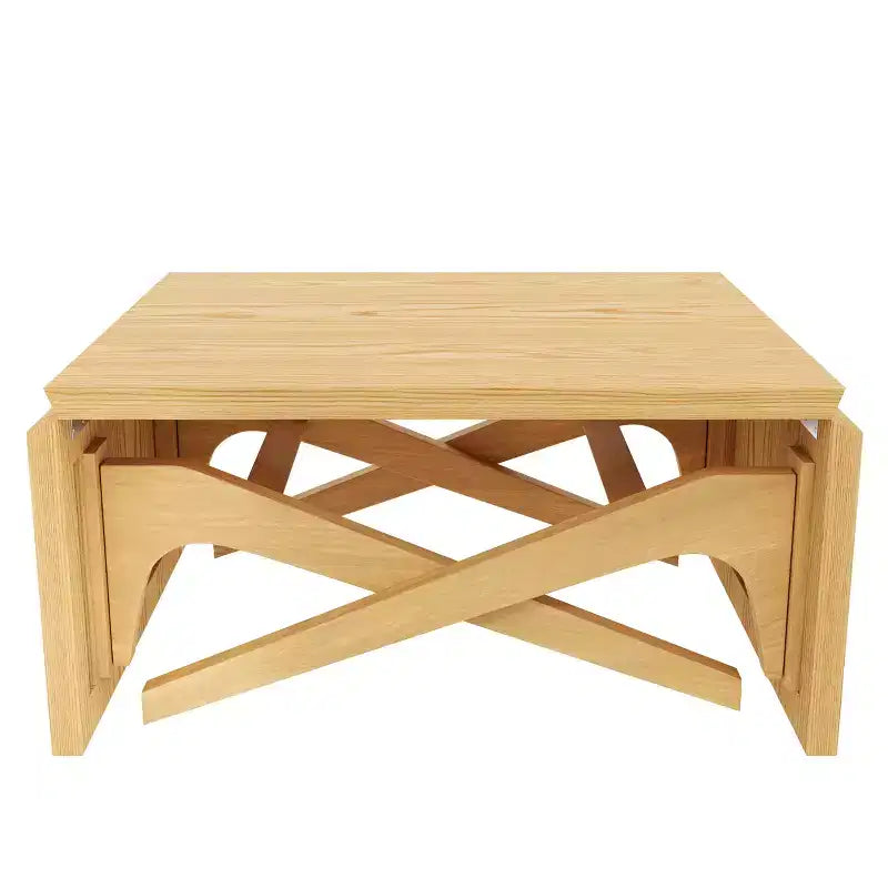 2-in-1 Couchtisch, ausziehbarer Esstisch, höhenverstellbarer Tisch für Zuhause & Büro, platzsparend – ModernLuxe