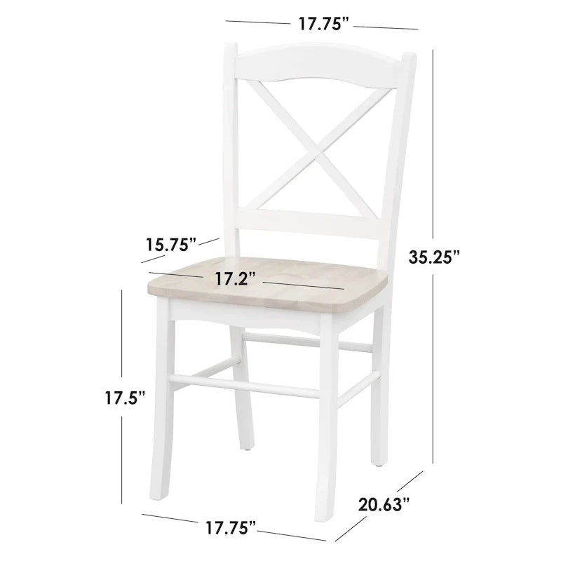 Landhaus-Essgruppe „Simple Living“ mit Klapptisch, 3-teilig