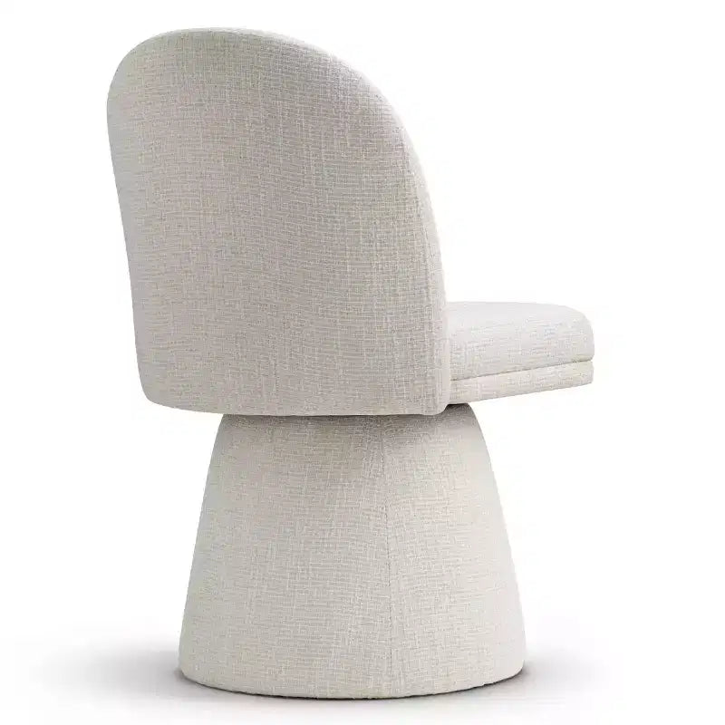 6er-Set moderne, armlose 360-Grad-Drehstühle mit Sockelgestell, elegante Akzentstühle für Küche, Esszimmer oder Büro – Panipeachy