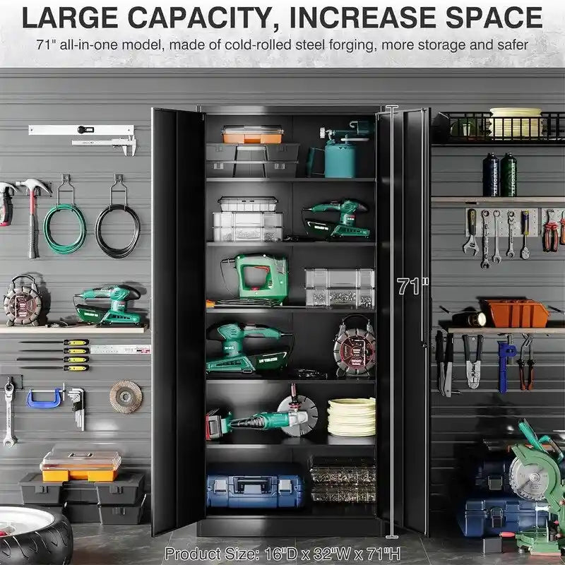 Metall-Garagenlagerschrank