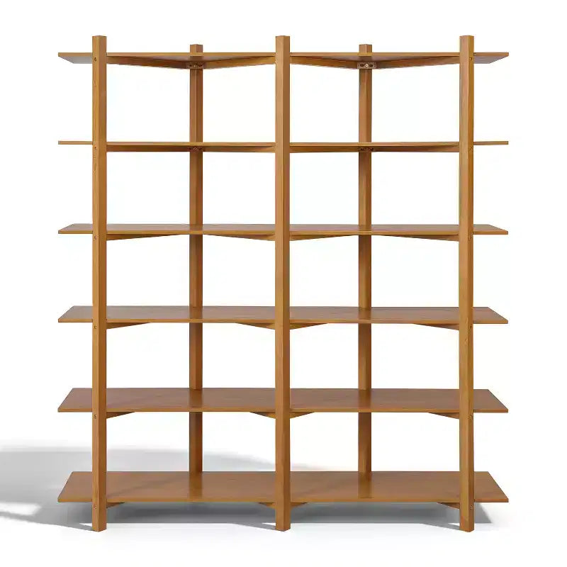 Christopher Knight Home Elliot Modernes Holzregal mit 6 Fächern, offen, zur Aufbewahrung, Bücherregal