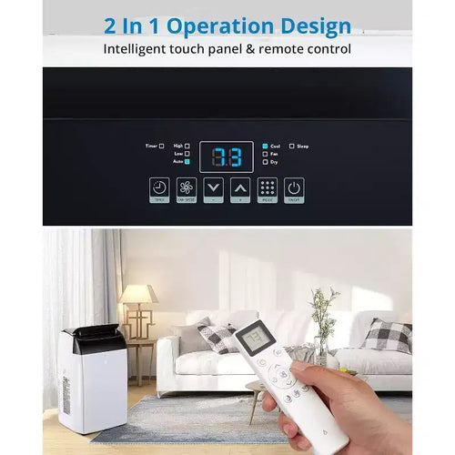 14000 BTU mobile Klimaanlage 3-in-1 AC-Gerät für Räume bis zu 70 m² mit Entfeuchter
