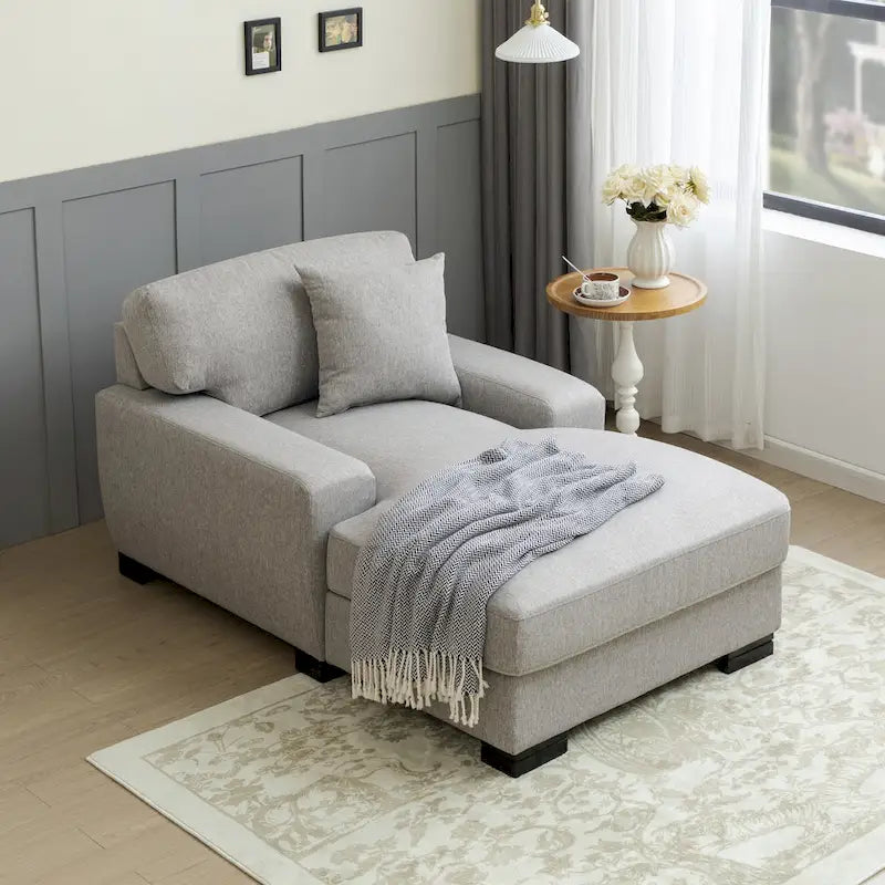 Modernes überdimensionales Schlafsofa im Mid-Century-Stil mit Kissen