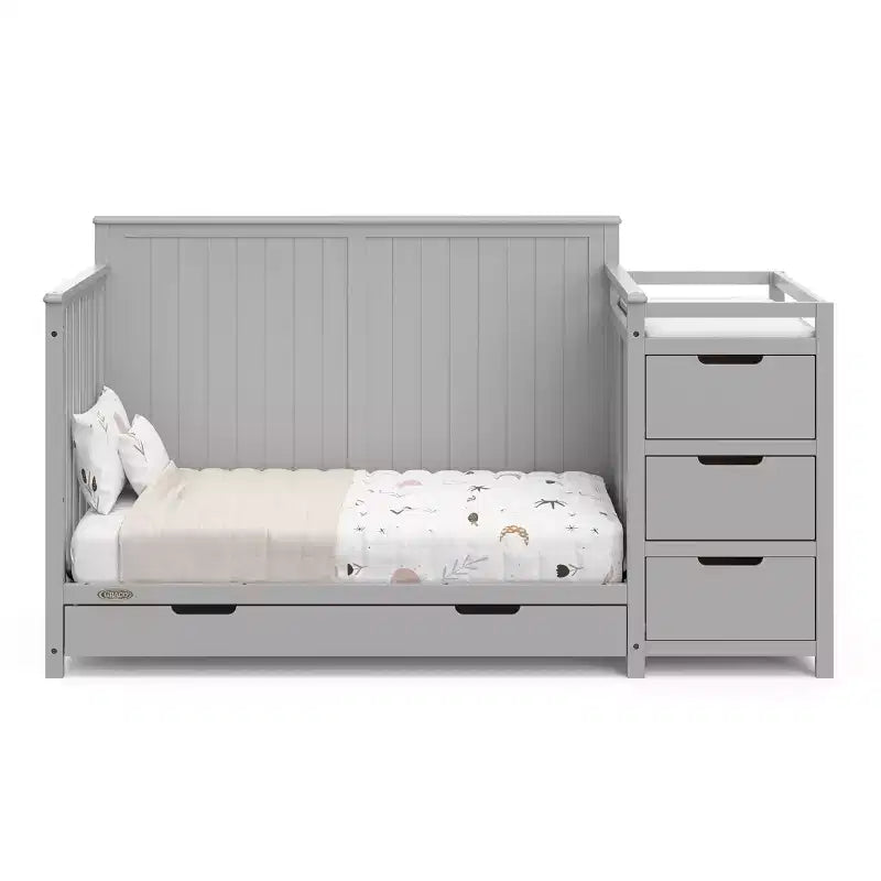 5-in-1 umbaubares Babybett und Wickeltisch mit Schublade