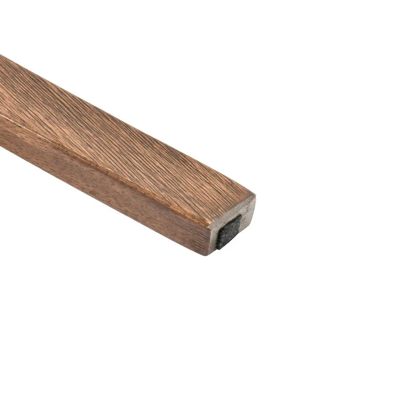 Vier Esszimmerstühle aus Holz mit Lattenrücken