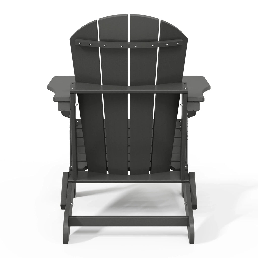 Polytrends Laguna Faltbarer Adirondack-Stuhl für den Außenbereich, wetterfest und lichtbeständig