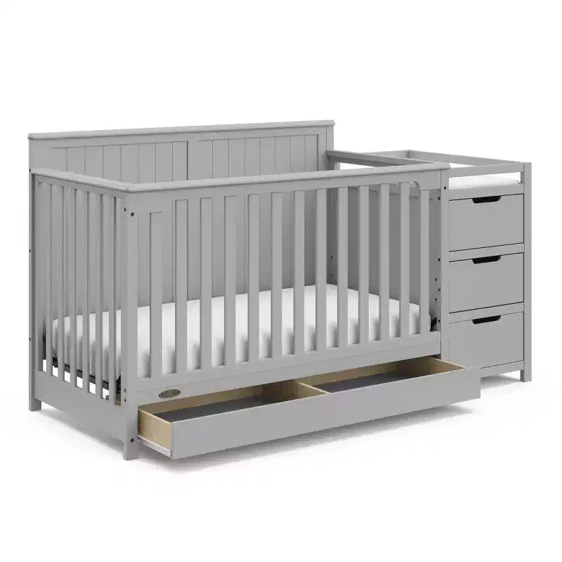 5-in-1 umbaubares Babybett und Wickeltisch mit Schublade