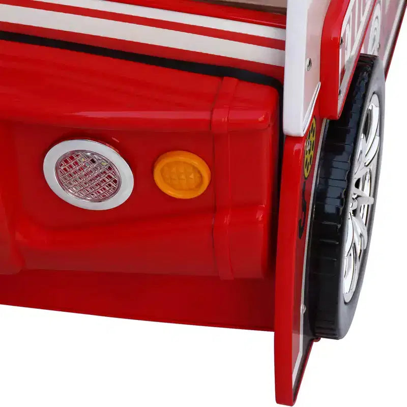 GDFStudio Juna Kinderbett "Feuerwehrauto" mit LED-Beleuchtung