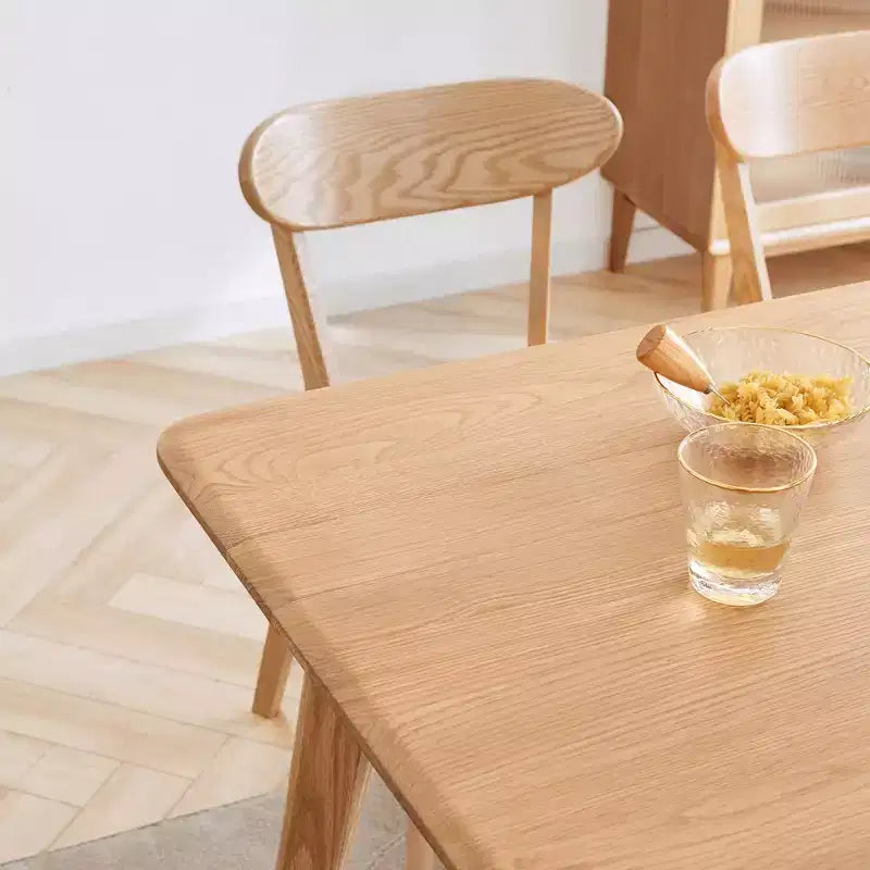MAYEERTY 4er-Set Esszimmerstühle aus Massivholz, Naturholzstühle für Küche Esszimmer Wohnzimmer