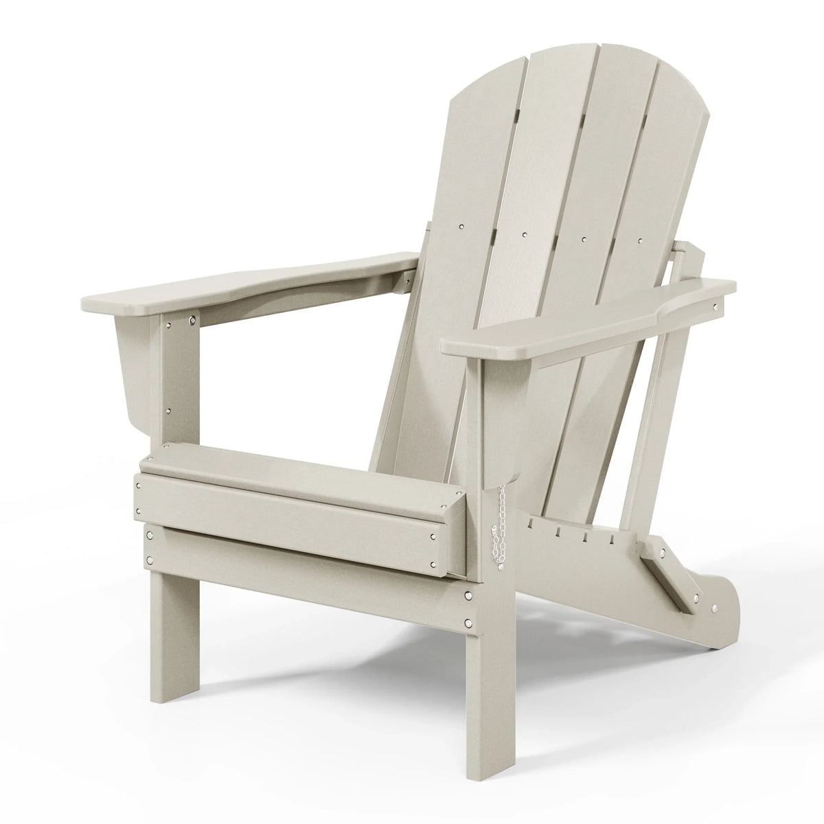 Polytrends Laguna Faltbarer Adirondack-Stuhl für den Außenbereich, wetterfest und lichtbeständig