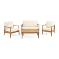 Willowbrook Outdoor Akazienholz 4-Sitzer Lounge-Set von Christopher Knight Home