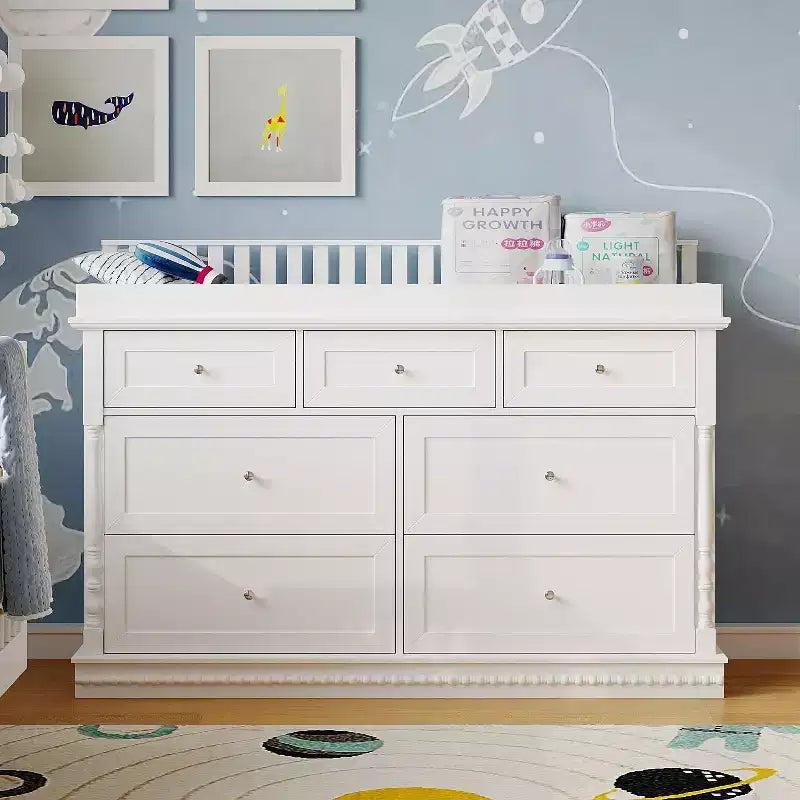 Famapy Vielseitige Babywickelkommode: Wandelbares Design, Geräumige Schubladen – Wächst mit Ihrem Kleinen mit