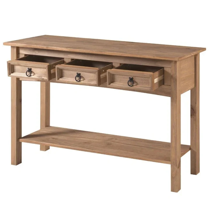 Holz-Dielentisch Konsole 3 Schubladen Corona | Furniture Dash - N/A