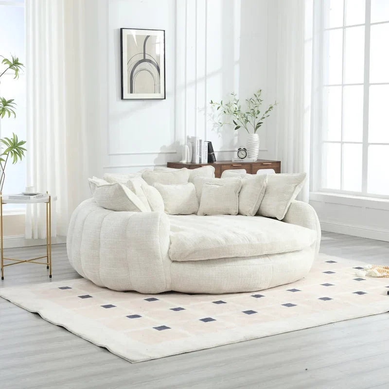 Bequemes Doppelschlafsofa, extra großes Schlafsofa mit Armlehnen