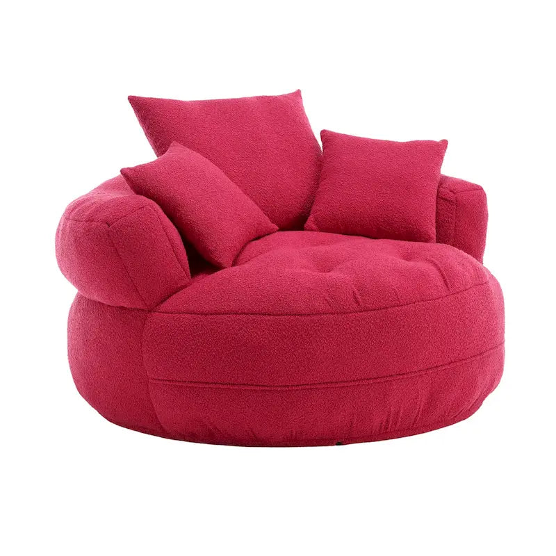 Rundes Lazy Sofa – Weiß/Blau/Grau/Gelb/Orange/Rosenrot/Marineblau/Grün, Einzel- und Doppel-Sitz