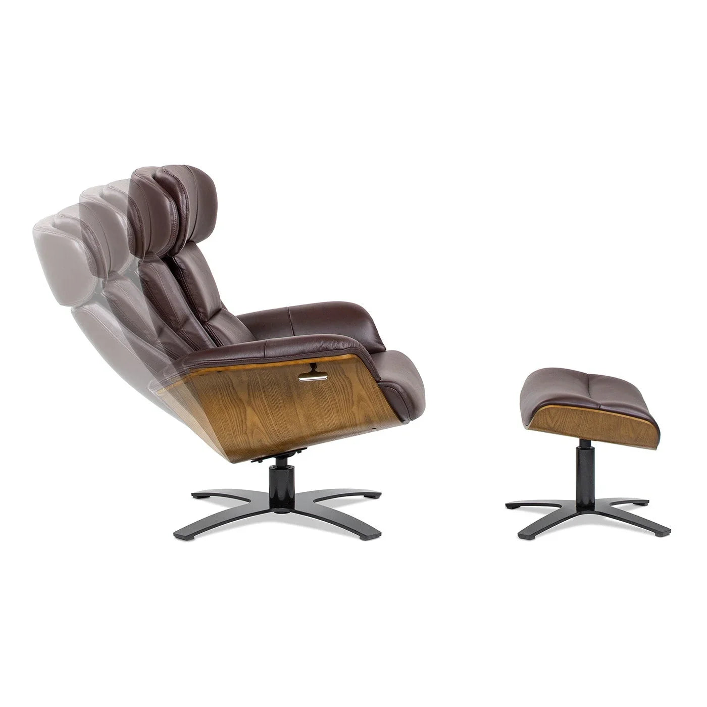 Jovan 31.5 Echtleder Relaxsessel mit Ottoman