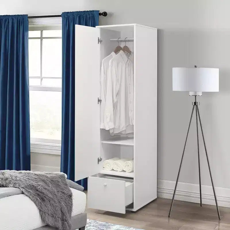 Kings Brand Furniture Corry Kleiderschrank, Weiß