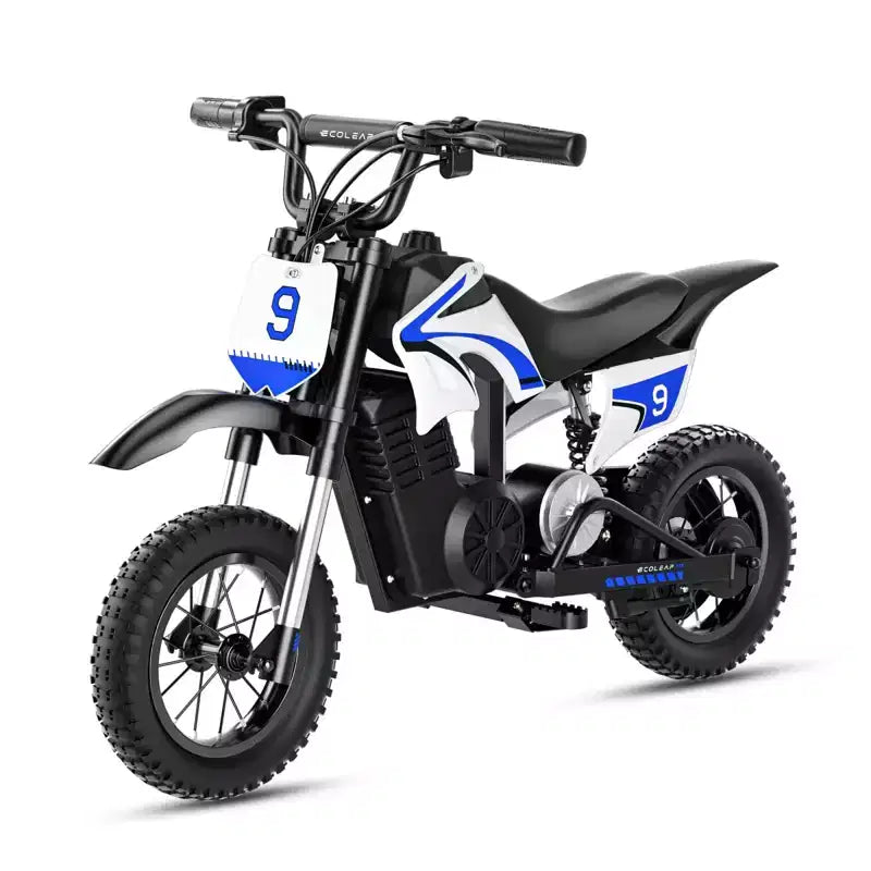 ECOLEAP K1 Elektro-Dirtbike für Kinder 36V, 25 km/h schnell, 22 km Reichweite, 700W Spitzenmotor, 3 Geschwindigkeitsmodi, 12 Zoll Offroad-Reifen, UL, Alter 3-10
