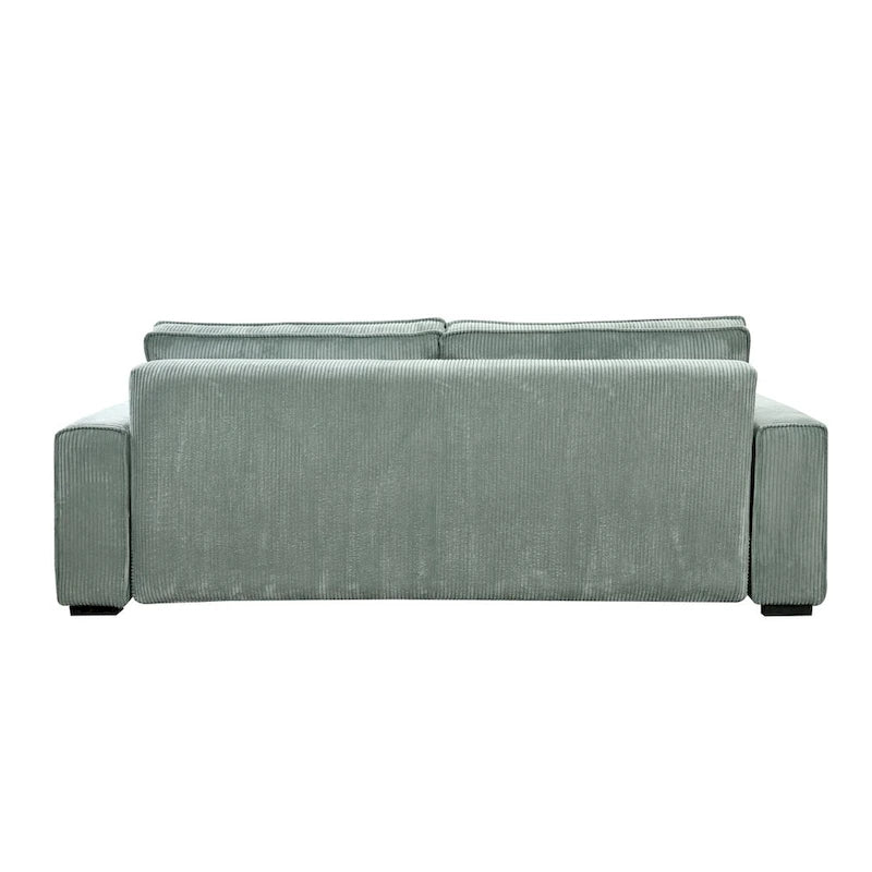 Roomfitters Großes Schlafsofa mit Stauraum, Modernes 3-Sitzer Couchmöbel, Gepolstertes Rückensofa für kleine Räume