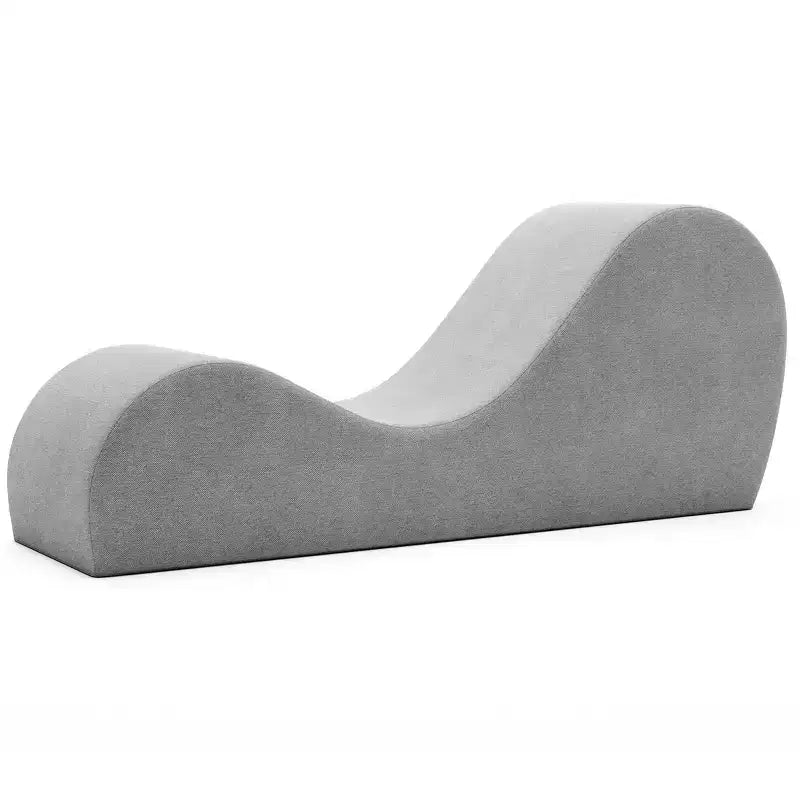 Avana Sleek Yoga-Chaiselongue – hergestellt in den USA – ideal zum Dehnen, Entspannen, Trainieren und mehr, 60T x 18B x 26H Zoll, Hellgrau
