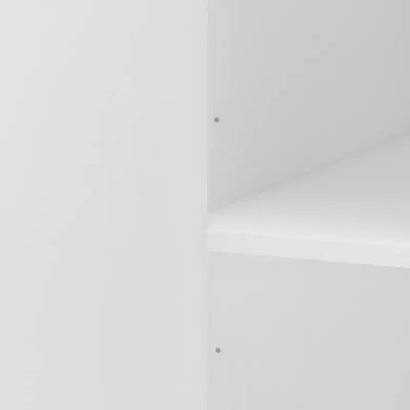70.87Tall 8-türiger Kleiderschrank mit großer Kapazität, Kleiderstange, verstellbaren Regalböden und Rattantüren