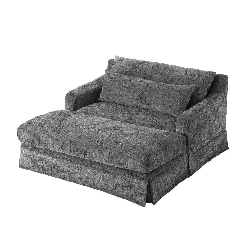 Polibi extra-tiefer Chenille-Schlafsofa-Sessel