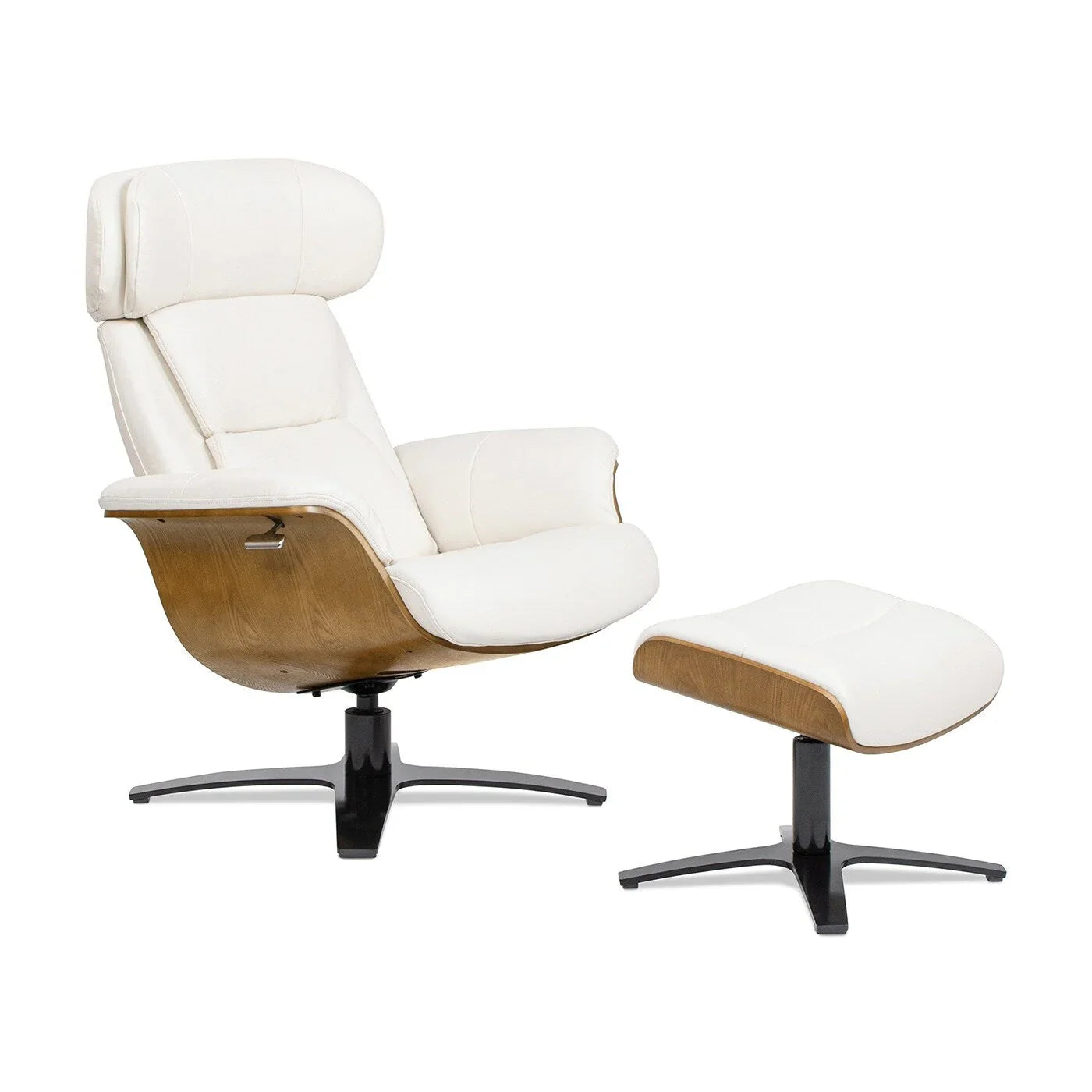 Jovan 31.5 Echtleder Relaxsessel mit Ottoman