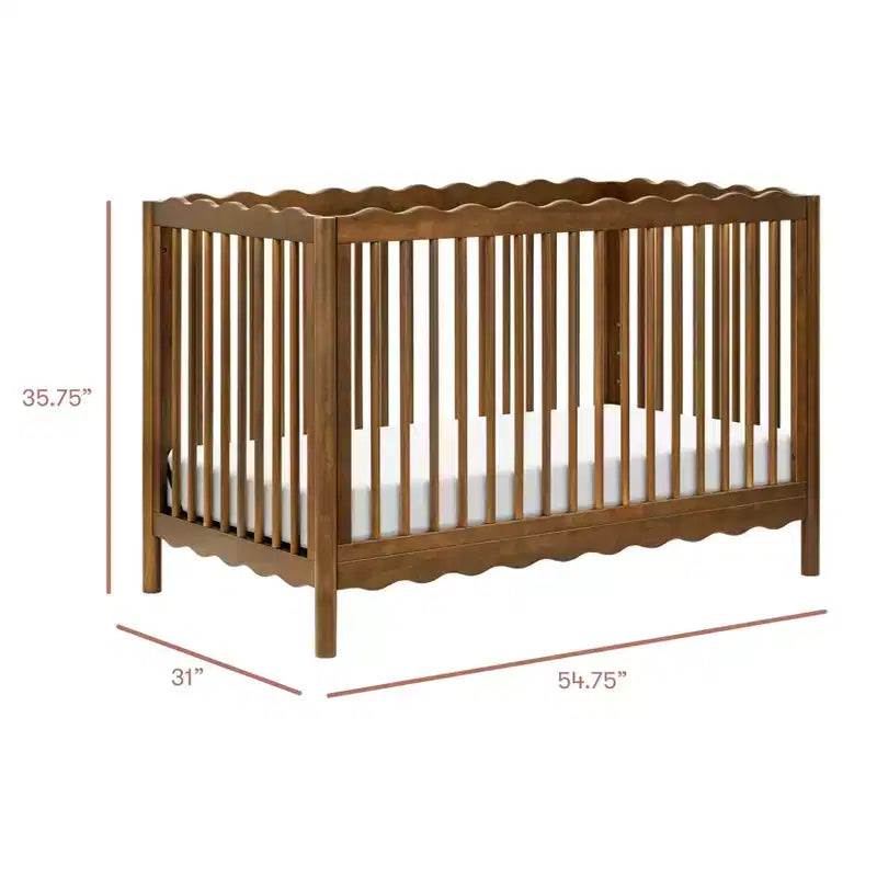 Babyletto Swell 4-in-1 umwandelbares Kinderbett mit Umbausatz zum Kleinkindbett