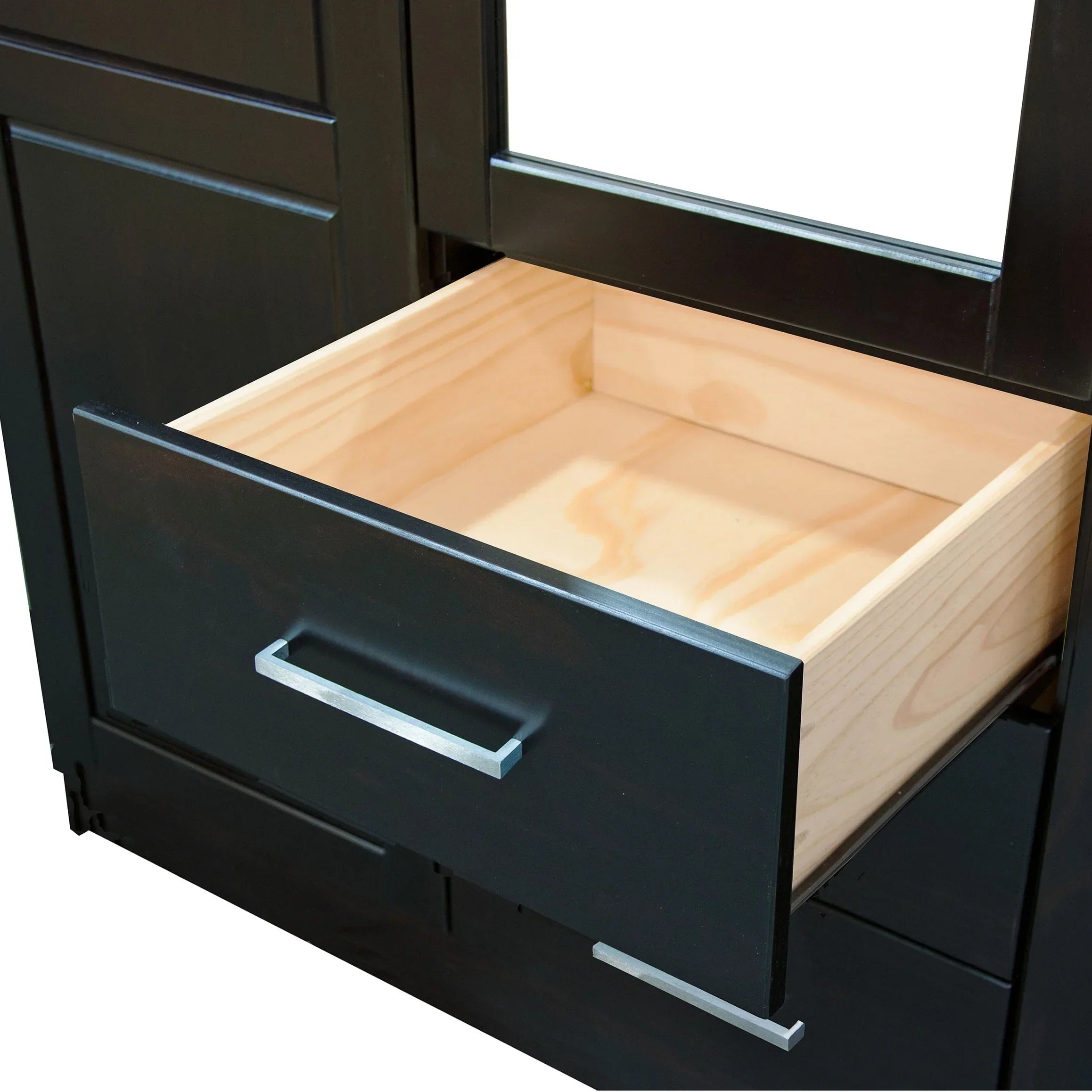 Palace Imports 100% Massivholz Cosmo Kleiderschrank mit 3 Türen mit Massivholz- oder Spiegeltüren
