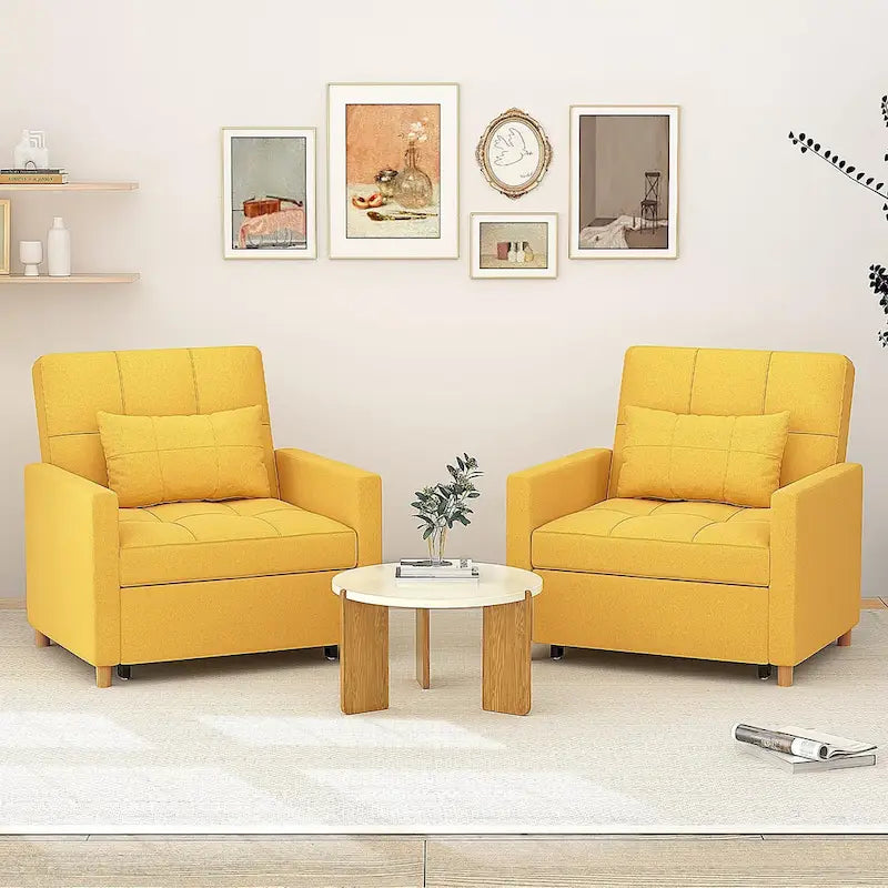 AECOJOY 3-in-1 Schlafsofasessel mit Kissen und verstellbarer Rückenlehne