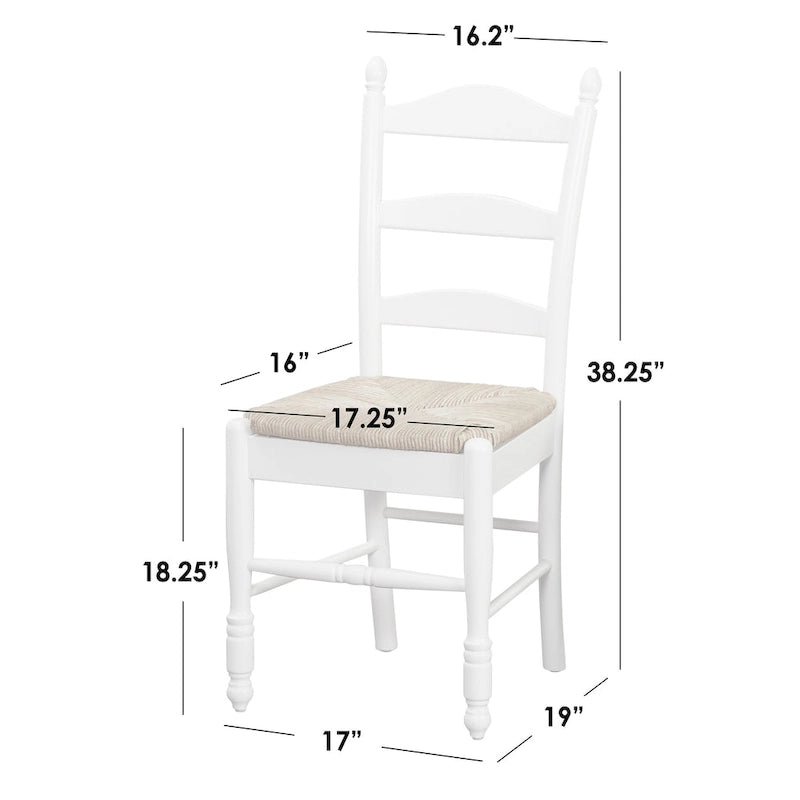 Simple Living Jessie Leiter-Rücken Esszimmerstuhl (2er-Set)