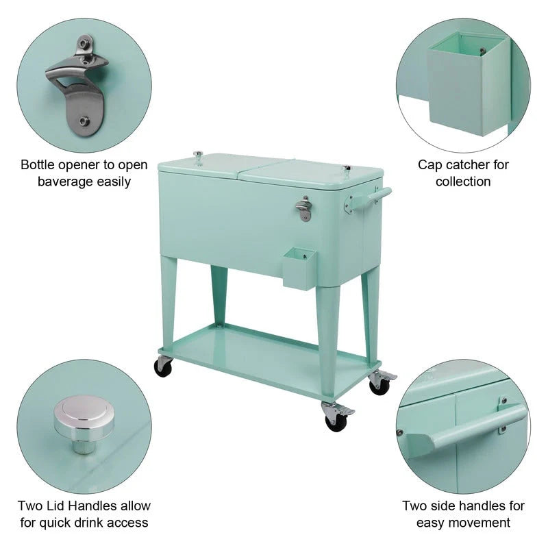 80QT Eisen-Spraykühler mit Ablage
