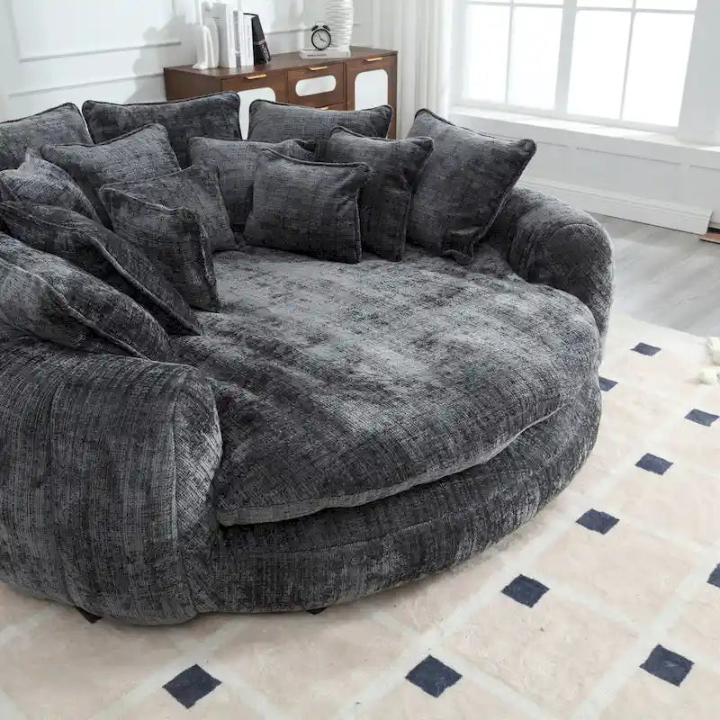 Bequemes Doppelschlafsofa, extra großes Schlafsofa mit Armlehnen