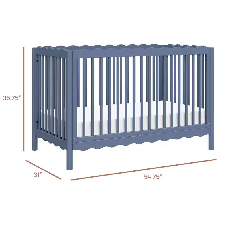 Babyletto Swell 4-in-1 umwandelbares Kinderbett mit Umbausatz zum Kleinkindbett