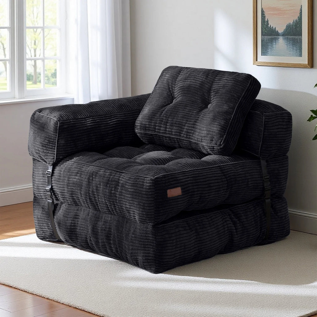 Klappbares Schlafsofa, L-förmiges Bodensofa
