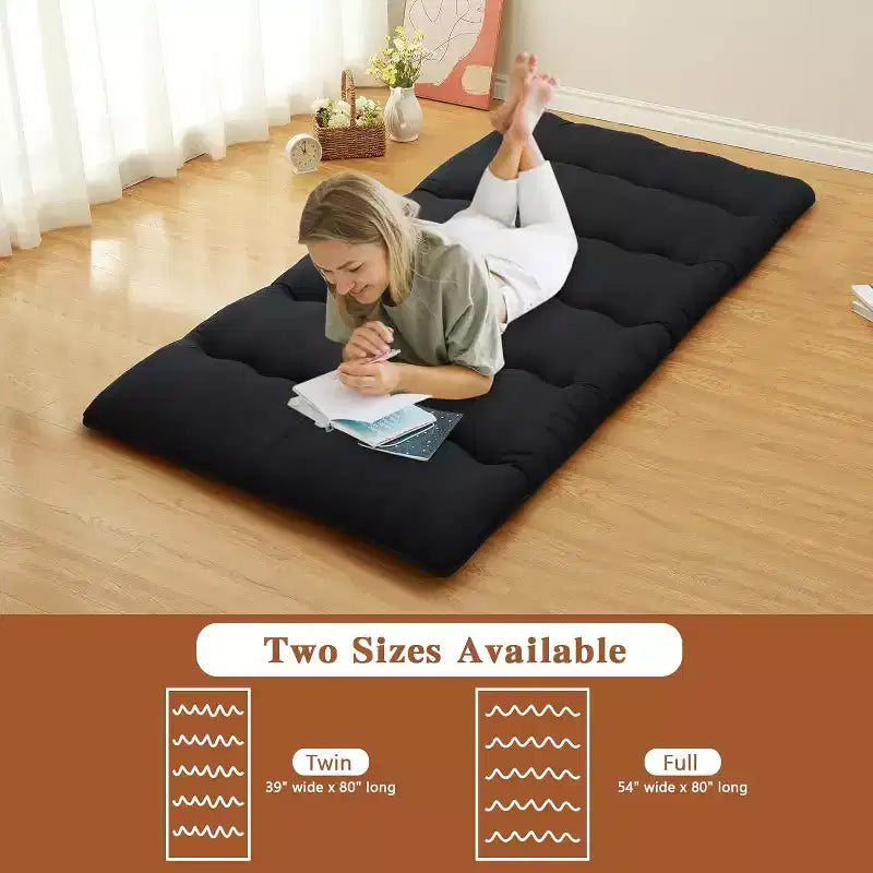 Japanische Futonmatratze, faltbare Bodenschlafmatte, Tatami-Matte für Zuhause, Campingmatratze
