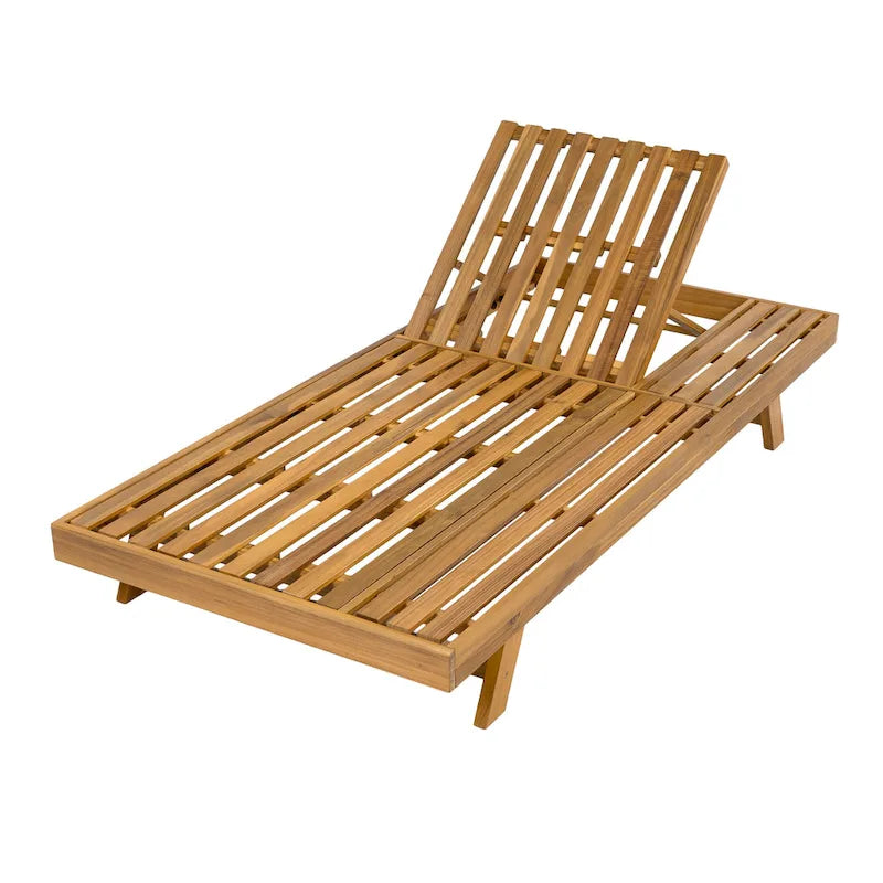 Christopher Knight Home - Michael Outdoor-Liegestuhl-Set aus Akazienholz, 2er-Pack