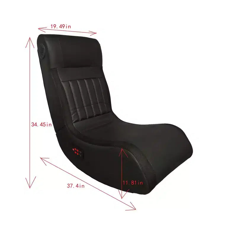GDFStudio Claudia Bluetooth klappbarer Gaming-Bodenstuhl mit Vibrationsmassage