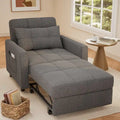 3-in-1 Schlafsofa, ausziehbarer Sessel, umwandelbarer, verstellbarer, klappbarer Polster-Lounge-Sofa