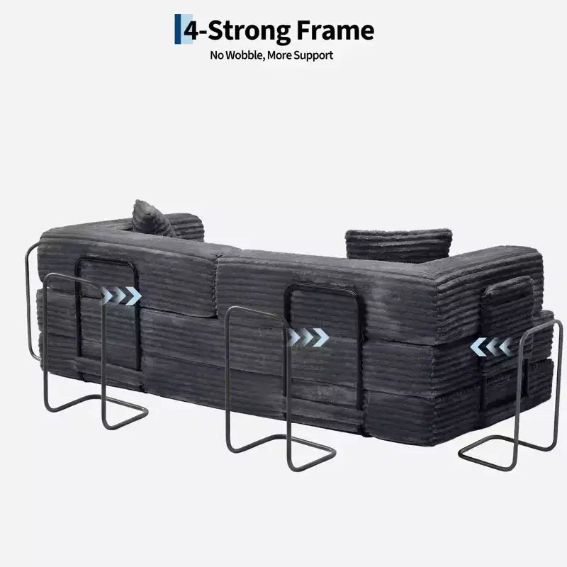 80.7 5-in-1 Schlafsofa – Kord, 544 kg, kein Aufbau