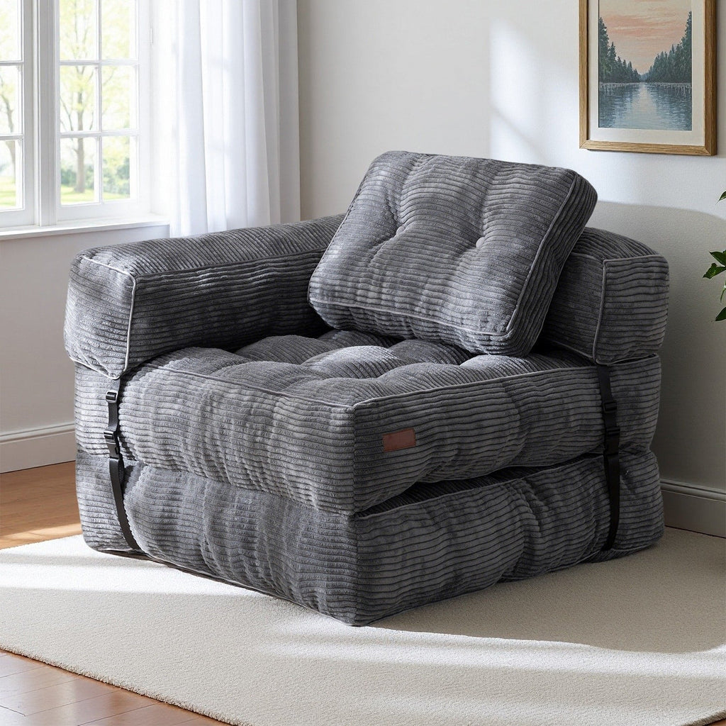 Klappbares Schlafsofa, L-förmiges Bodensofa