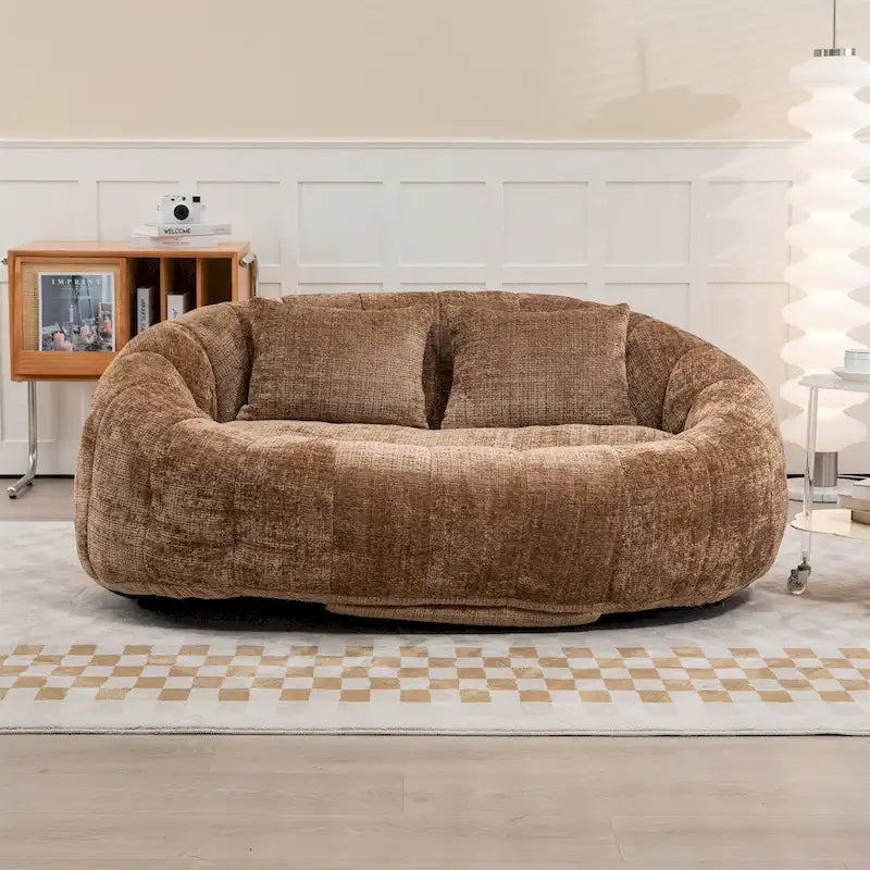 Chenille-Sitzsack – Faules Sofa