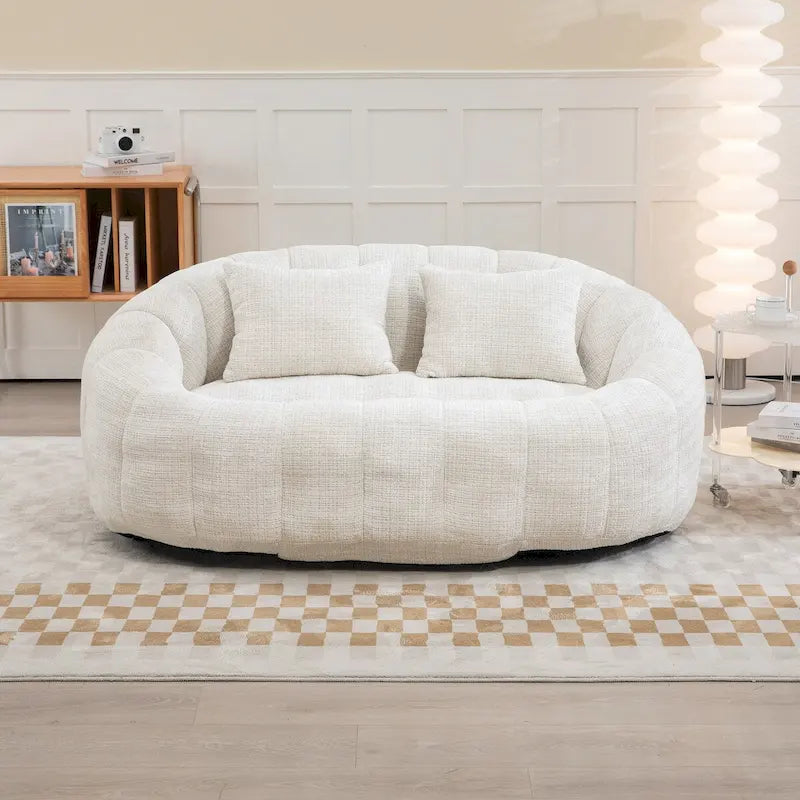Chenille-Sitzsack – Faules Sofa